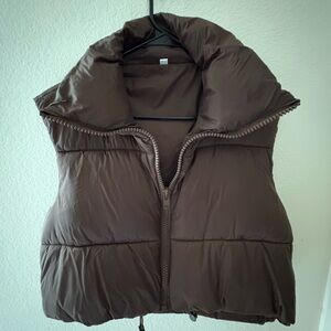 Brown Puffer Vest